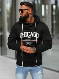 Men's Hoodie - Black OZONEE O/TT30508