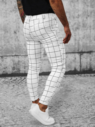 Men's Chinos - White OZONEE O/P4009