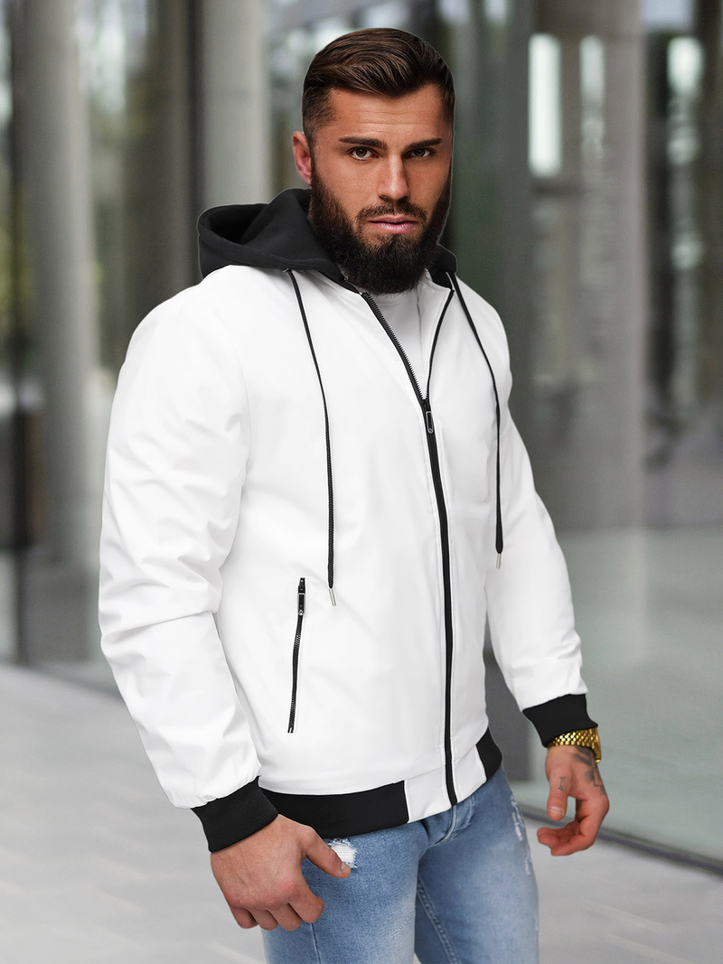 Men's Jacket - White OZONEE JS/62M9502/281