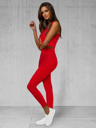 Two-piece tracksuit set red OZONEE JS/YW88037/5Z