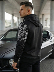 Men's Hoodie - Black OZONEE O/B272Z