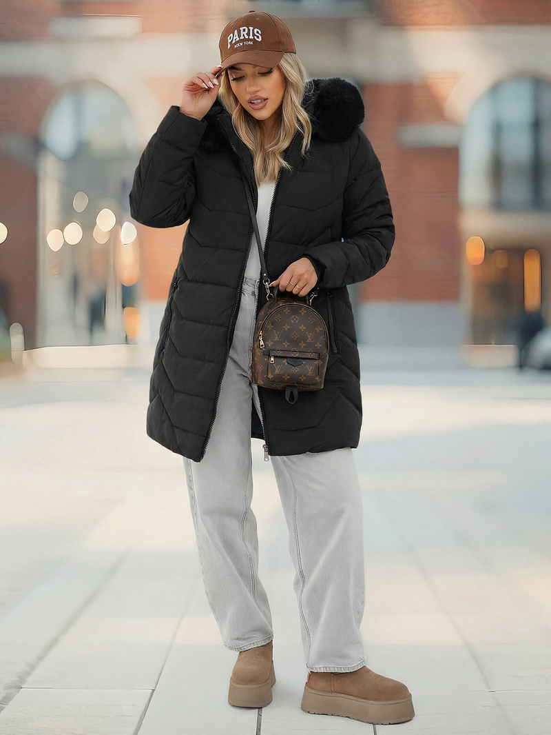 Women's Jacket - Black OZONEE JS/16M9121/392Z