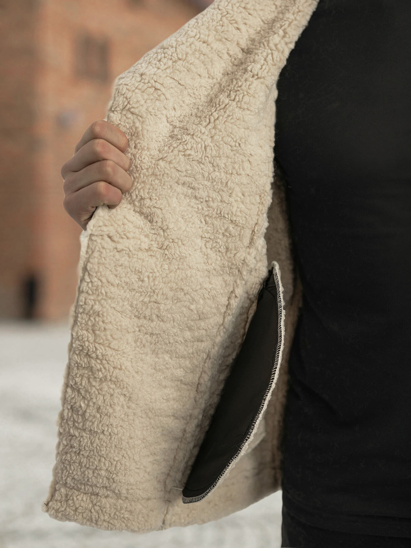 Men's Leather Jacket - Black OZONEE JS/11Z8273