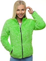 Women's Sweatshirt - Green neon OZONEE JS/HH009/52