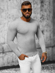 Men's Jumper - Grey OZONEE NB/MMB601/2Z