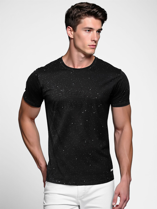 Men's T-shirt - Black OZONEE O/QQ1390Z
