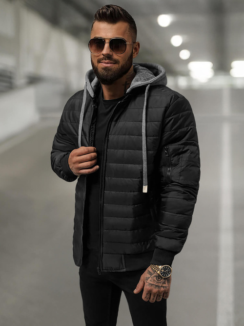 Men's Jacket - Black OZONEE JS/8M985/392