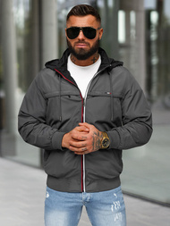 Men's Reversible Jacket - Grey OZONEE JS/16M9207/92