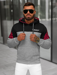 Men's Hoodie - Grey OZONEE O/TT30505