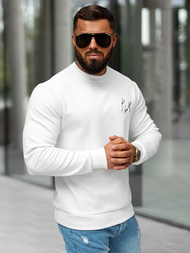Men's Sweatshirt - White OZONEE O/P2031Z