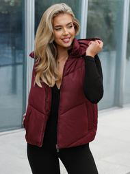 Women's Gilet - Burgundy OZONEE JS/16M9291/06