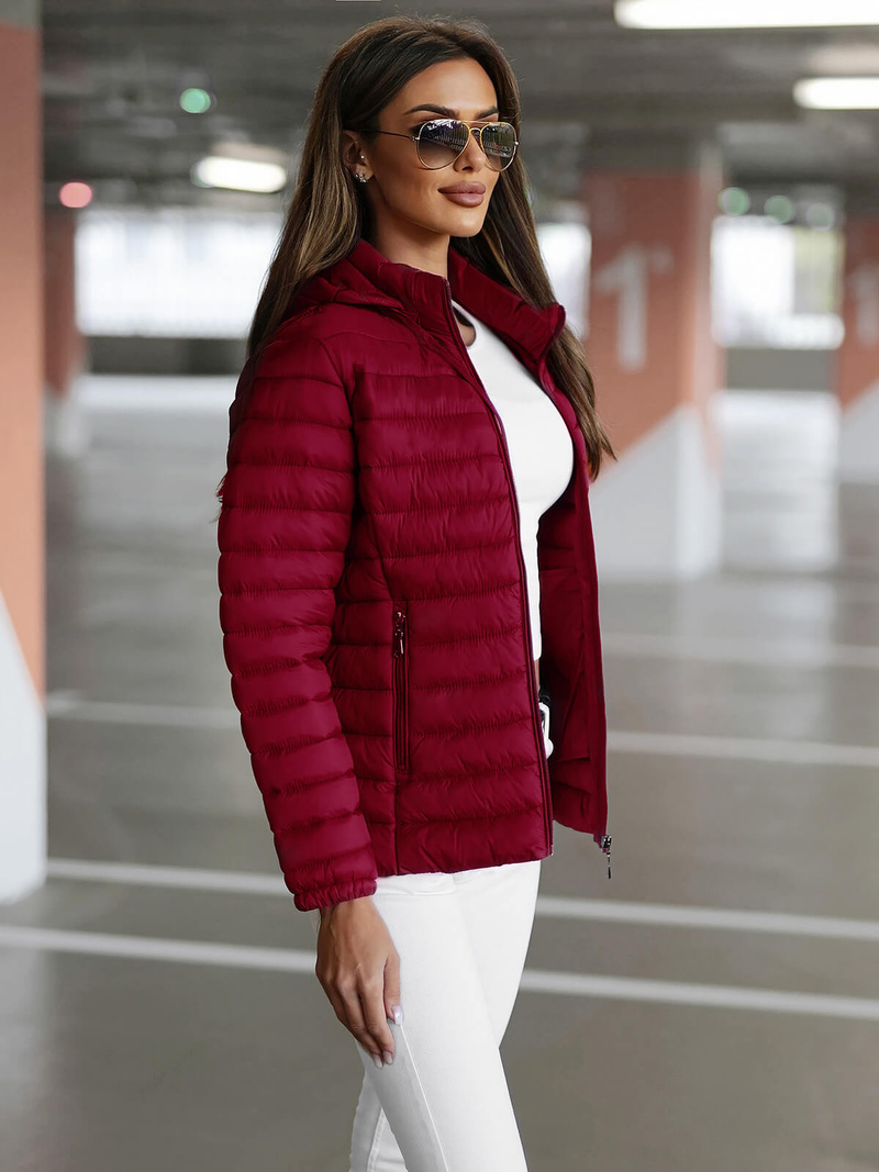 Women's Jacket - Burgundy OZONEE JS/16M9101/06Z