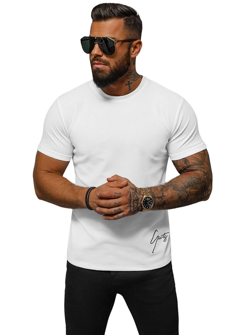 Men's T-shirt - White OZONEE O/L1192