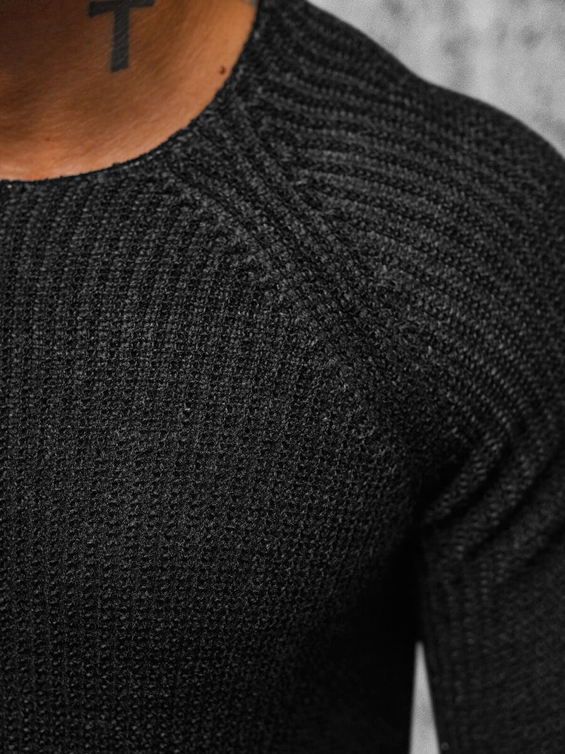 Men's Jumper - Black OZONEE L/2492