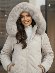 Women's Jacket - Light Grey OZONEE JS/16M9296/280Z