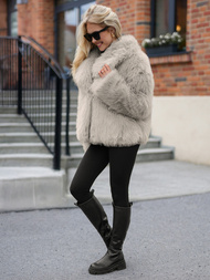 Women's Jacket - Grey/Beige OZONEE JS/61M8515/92