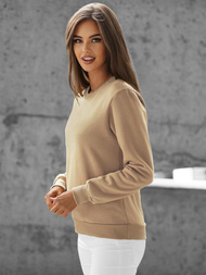 Women's Sweatshirt - Beige OZONEE JS/W01/6Z