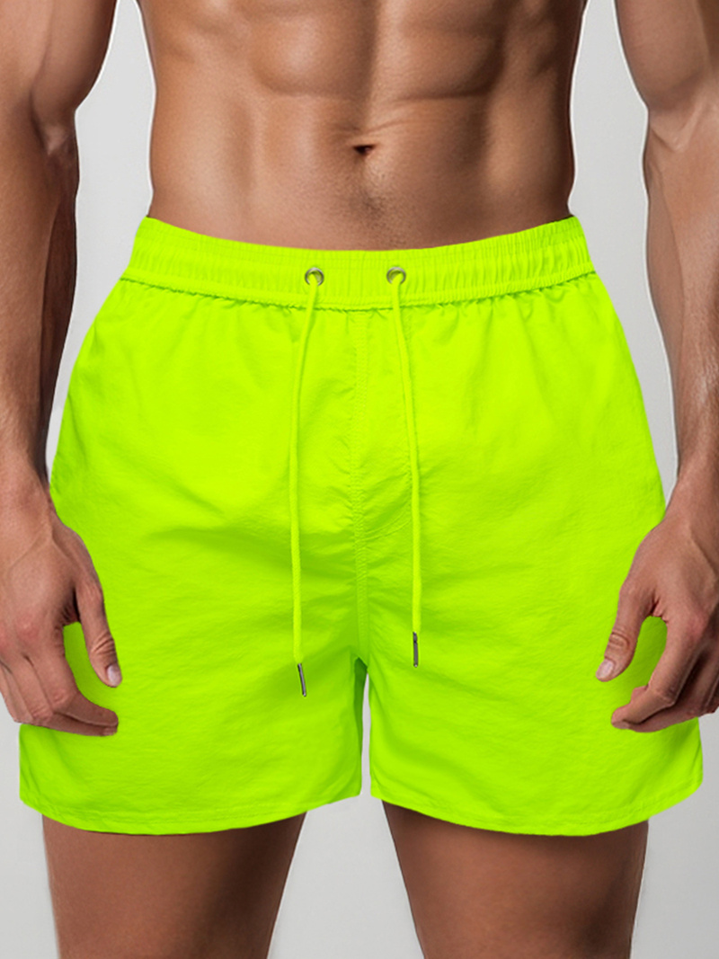 Men's Swim Shorts - Yellow-Neon OZONEE JS/XL018/81Z