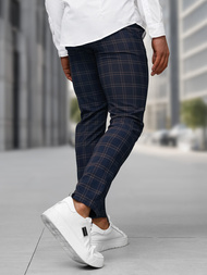 Men's Chinos - Navy Blue OZONEE DJ/5632Z