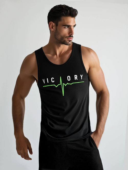 Men's Tank Top - Black OZONEE JS/8B1703/3