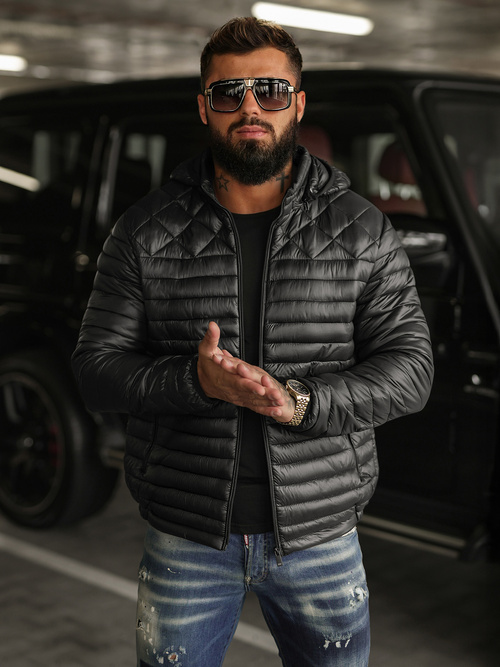 Men's Jacket - Black OZONEE JS/16M9328/392BZ