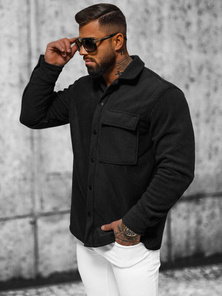 Men's Shirt - Black OZONEE O/GOM23040