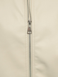 Women's Leather Jacket Beige OZONEE O/G116Z