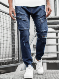Men's Jogger Jeans - Dark Blue OZONEE O/2048