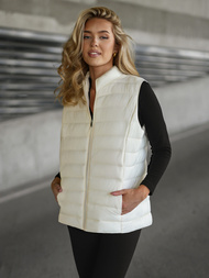 Women's Gilet - Ecru OZONEE JS/11Z8223