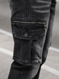 Men's jeans joggers - Black OZONEE NB/MP0108N