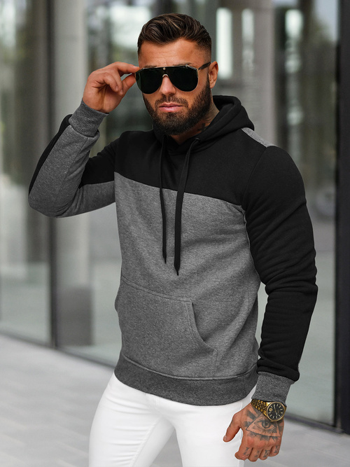 Men's Hoodie - Anthracite OZONEE JS/8B1307/5