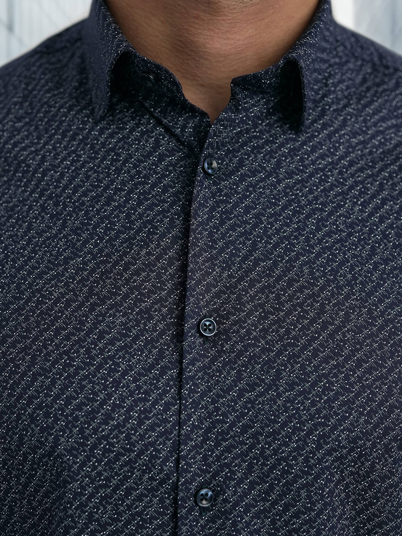 Men's Shirt - Navy Blue OZONEE V/V186