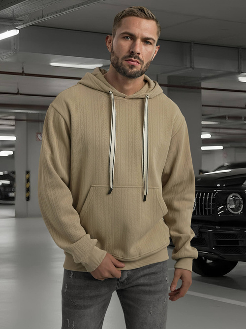 Men's Hoodie - Beige OZONEE O/3C577
