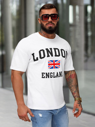 Men's T-shirt - White OZONEE JS/8B1373/1