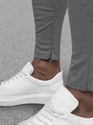 Men's chinos - dark grey OZONEE DJ/3300