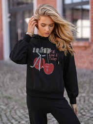 Women’s Hoodie - Black OZONEE JS/8B856/3
