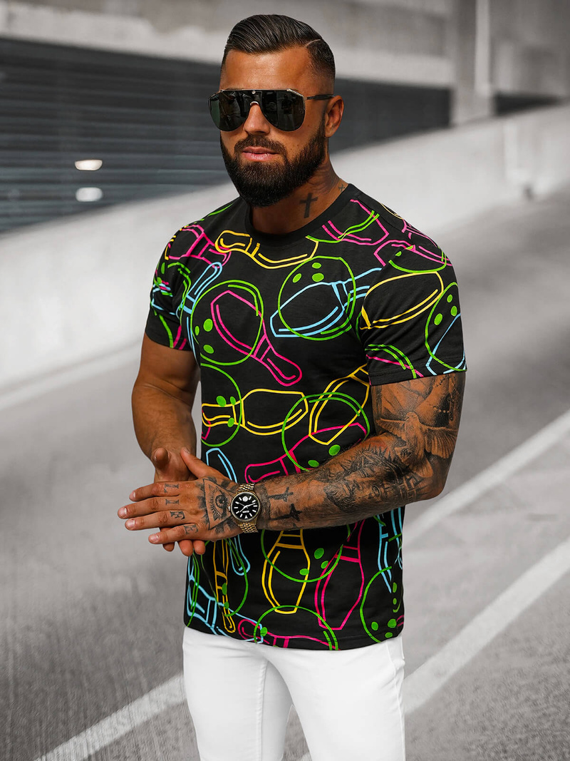 Men's T-shirt - Black OZONEE O/T1272/3