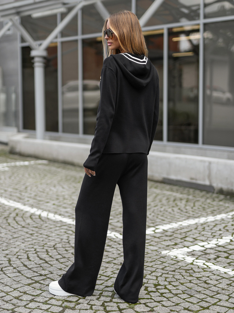 Two-piece tracksuit set black OZONEE JS/26C8801/3