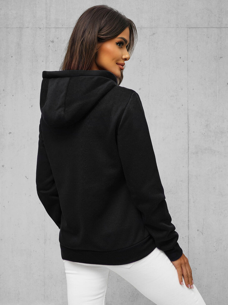 Women's Hoodie - Black OZONEE JS/W03Z