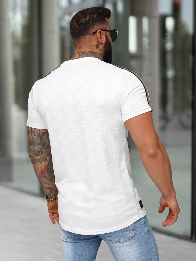 Men's T-shirt - White OZONEE O/QS11621