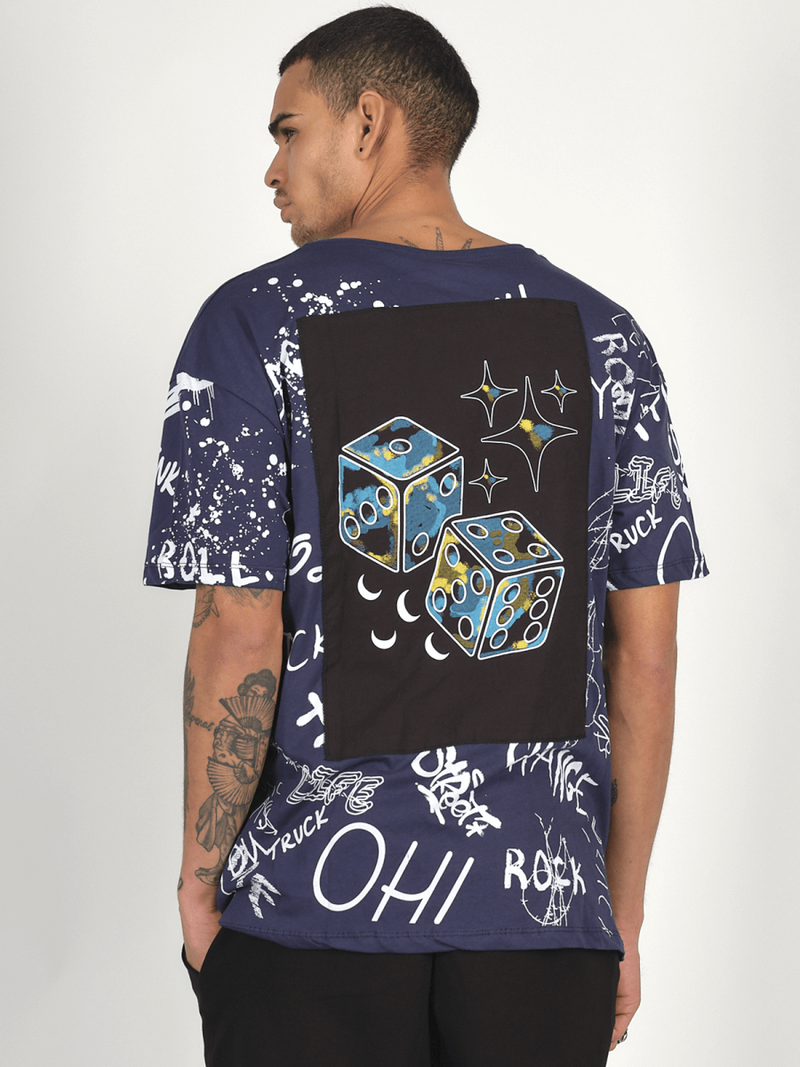 Men's T-Shirt - Navy blue OZONEE MR/21530