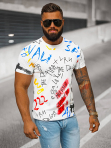 Men's T-shirt - White OZONEE JS/8T1211/1