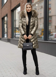 Women's Jacket - Gold OZONEE JS/16M9100/403Z