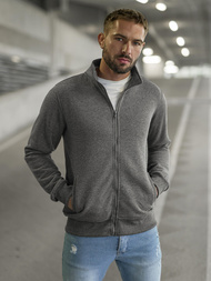 Men's Sweatshirt - Dark Grey OZONEE JS/2002Z