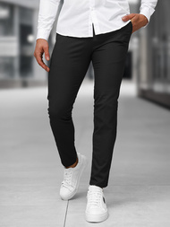 Men's Chinos - Black OZONEE DJ/5526Z