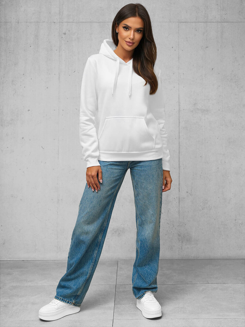 Women's Hoodie - White OZONEE JS/W02Z