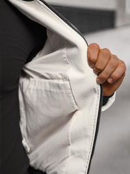 Men's Leather Jacket - White OZONEE O/88120