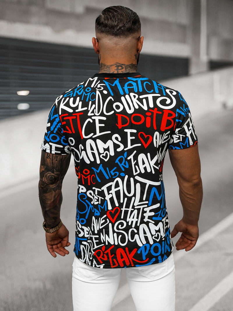 Men's T-shirt - Black OZONEE O/T1271/3