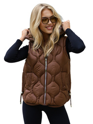 Women's Gilet - Chocolate OZONEE JS/5M3235/158