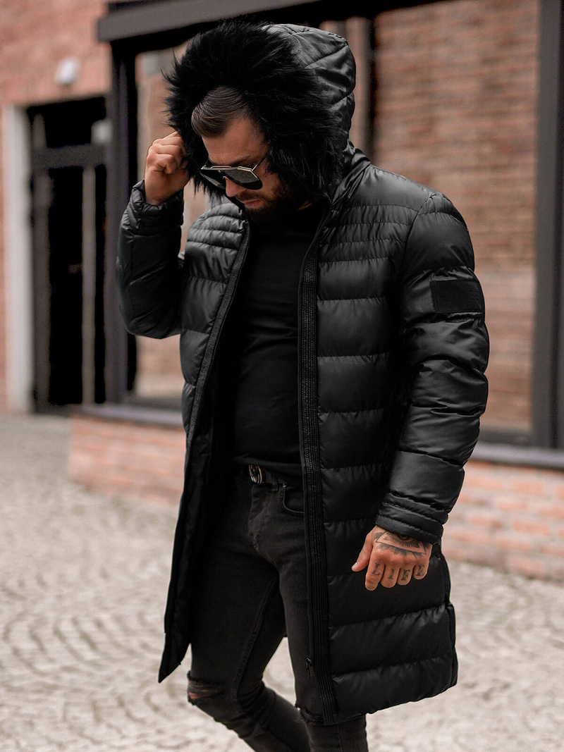 Men's Winter Jacket - Black OZONEE O/M801Z